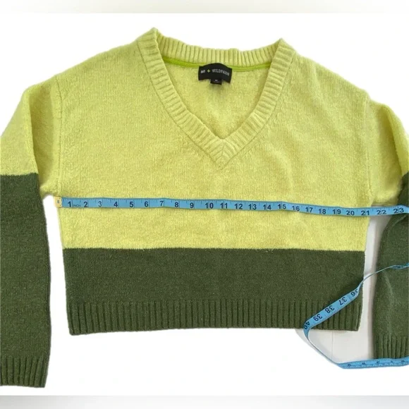 BP Wildfang Colorblock cropped sweater XS - Picture 6 of 11
